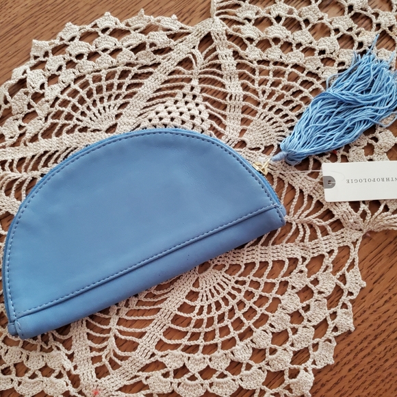 Anthropologie "H" Beaded Monogram Clutch - Picture 3 of 7